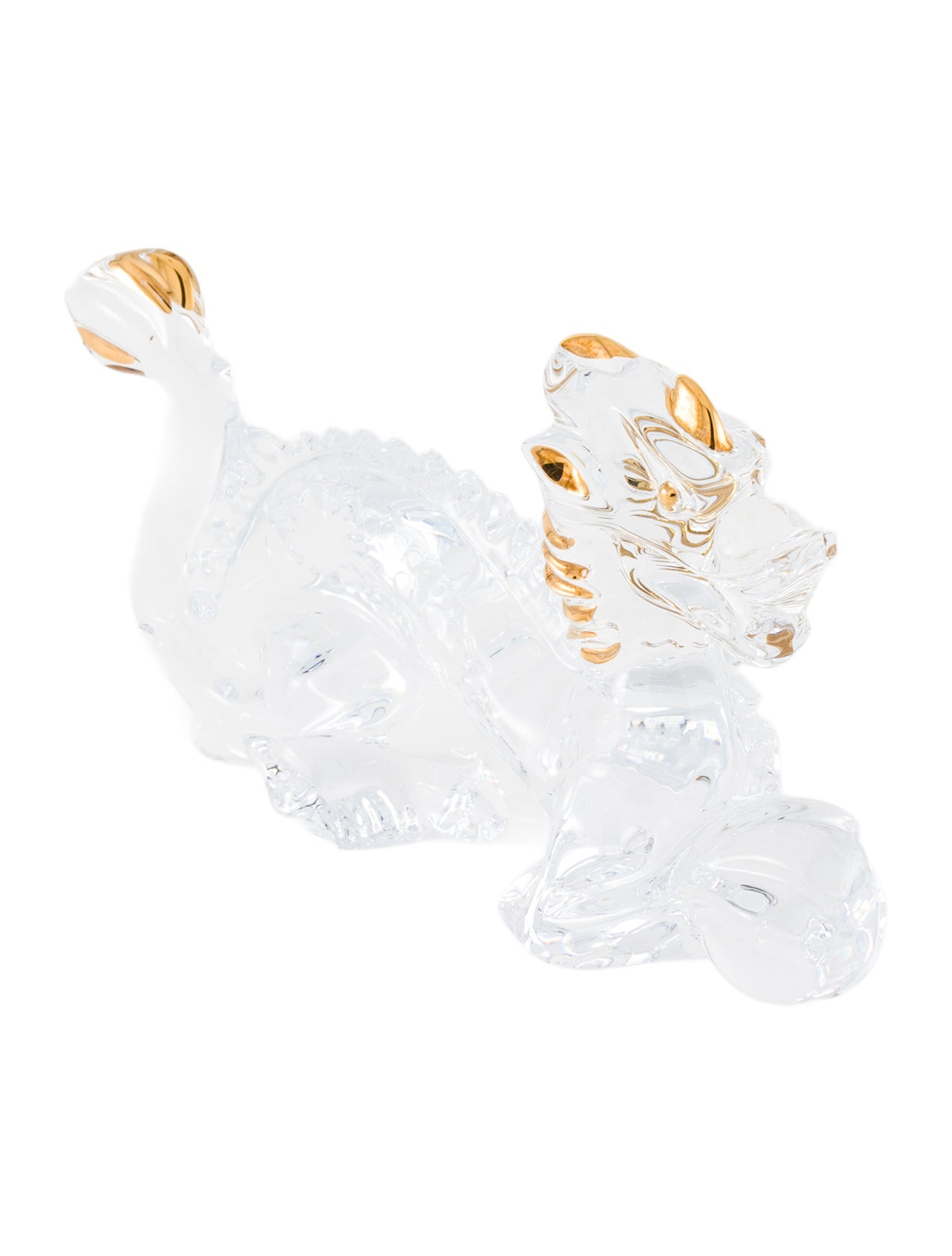 Baccarat Zodiaque Yellow Gold Dragon Figurine
