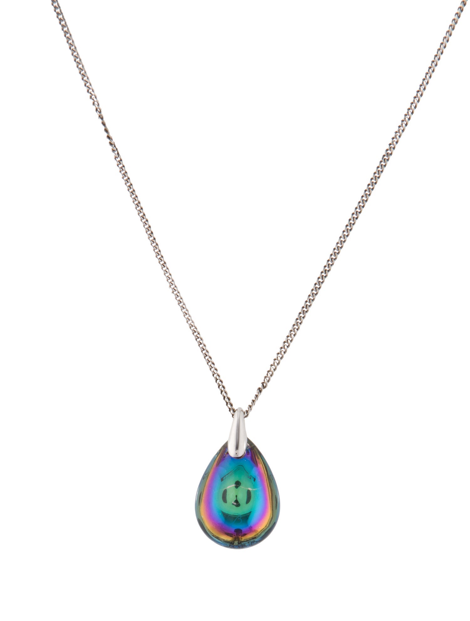 Baccarat Crystal Fleurs De Psydélic Pendant Necklace