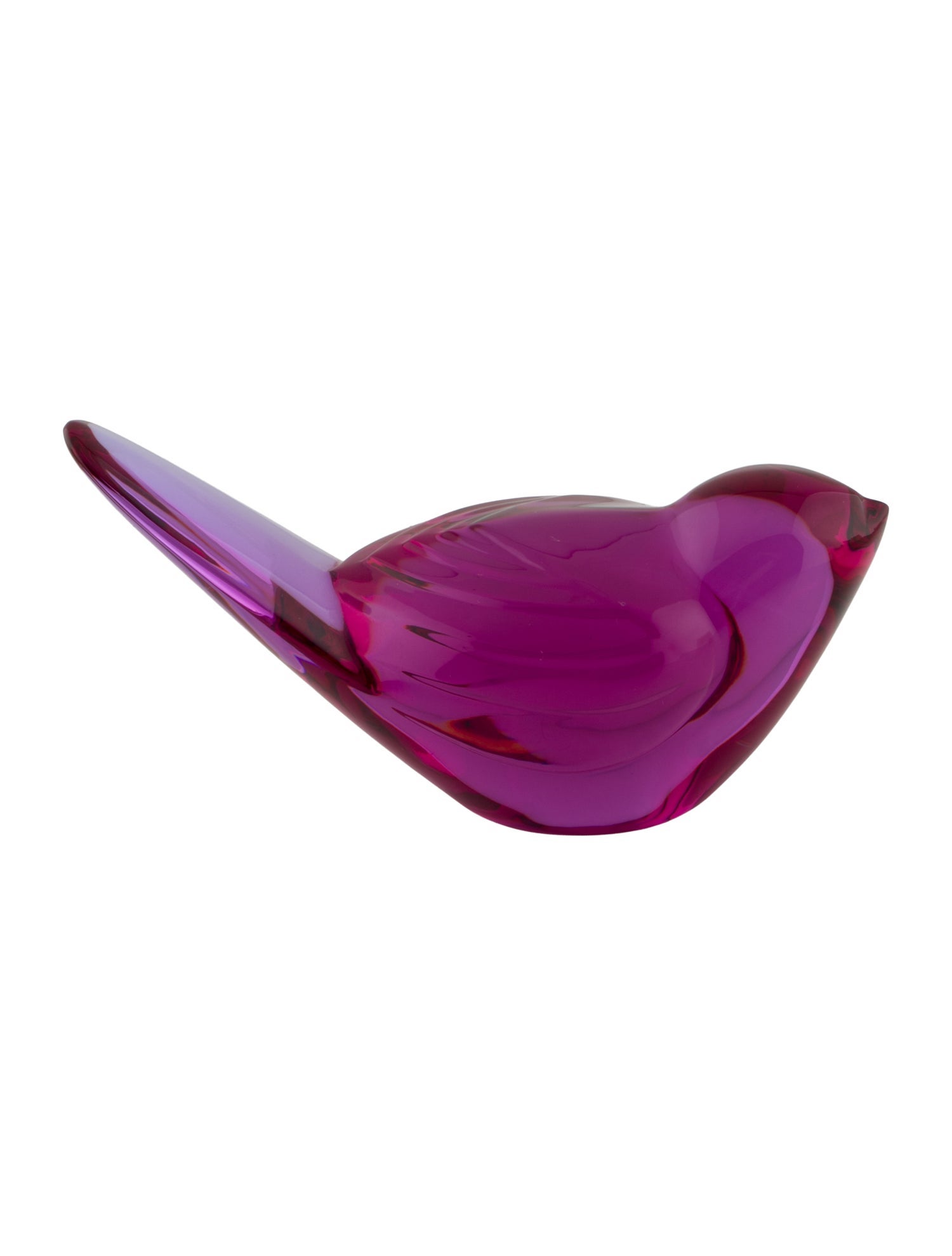 Baccarat Baccarat Purple Crystal Bird Figure