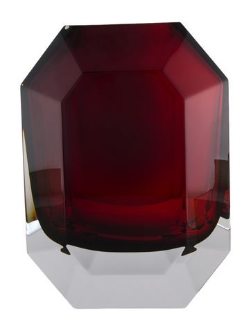 Baccarat Decorative Accents Octogone Gemstone Vase