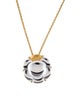 Baccarat Crystal Flower Pendant Necklace