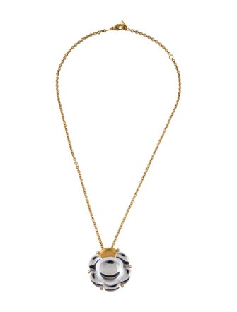 Baccarat Crystal Flower Pendant Necklace