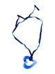 Baccarat Crystal & Velvet Tendresse Open Heart Pendant Necklace