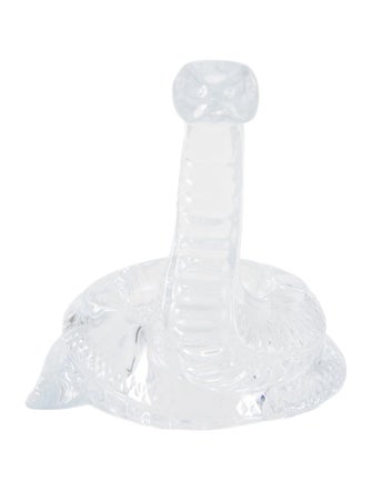 Baccarat Crystal Snake Figurine