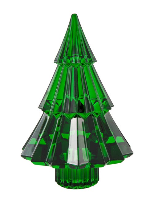 Baccarat Noel Miln Fir Crystal Figurine