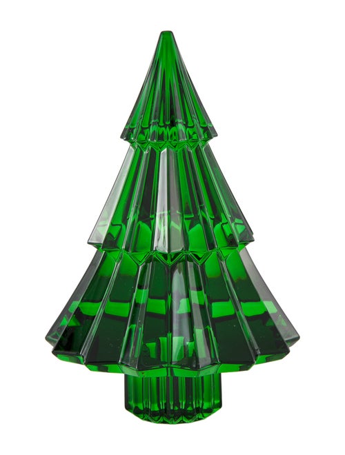 Baccarat Noel Miln Fir Crystal Figurine