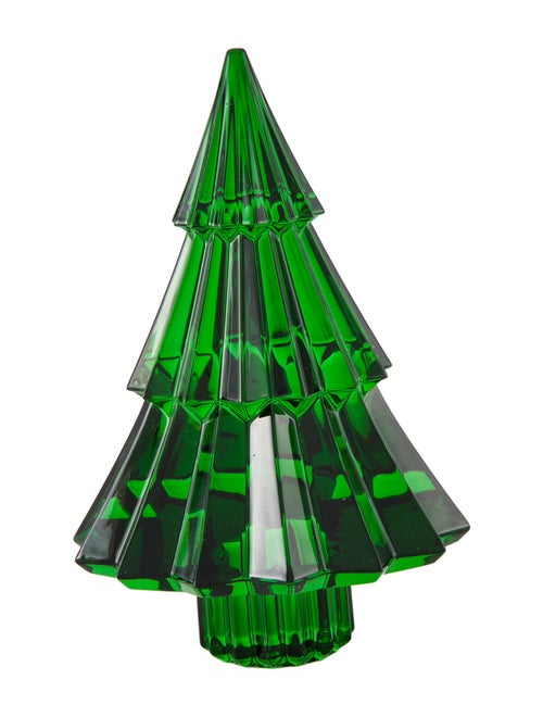 Baccarat Noel Miln Fir Crystal Figurine