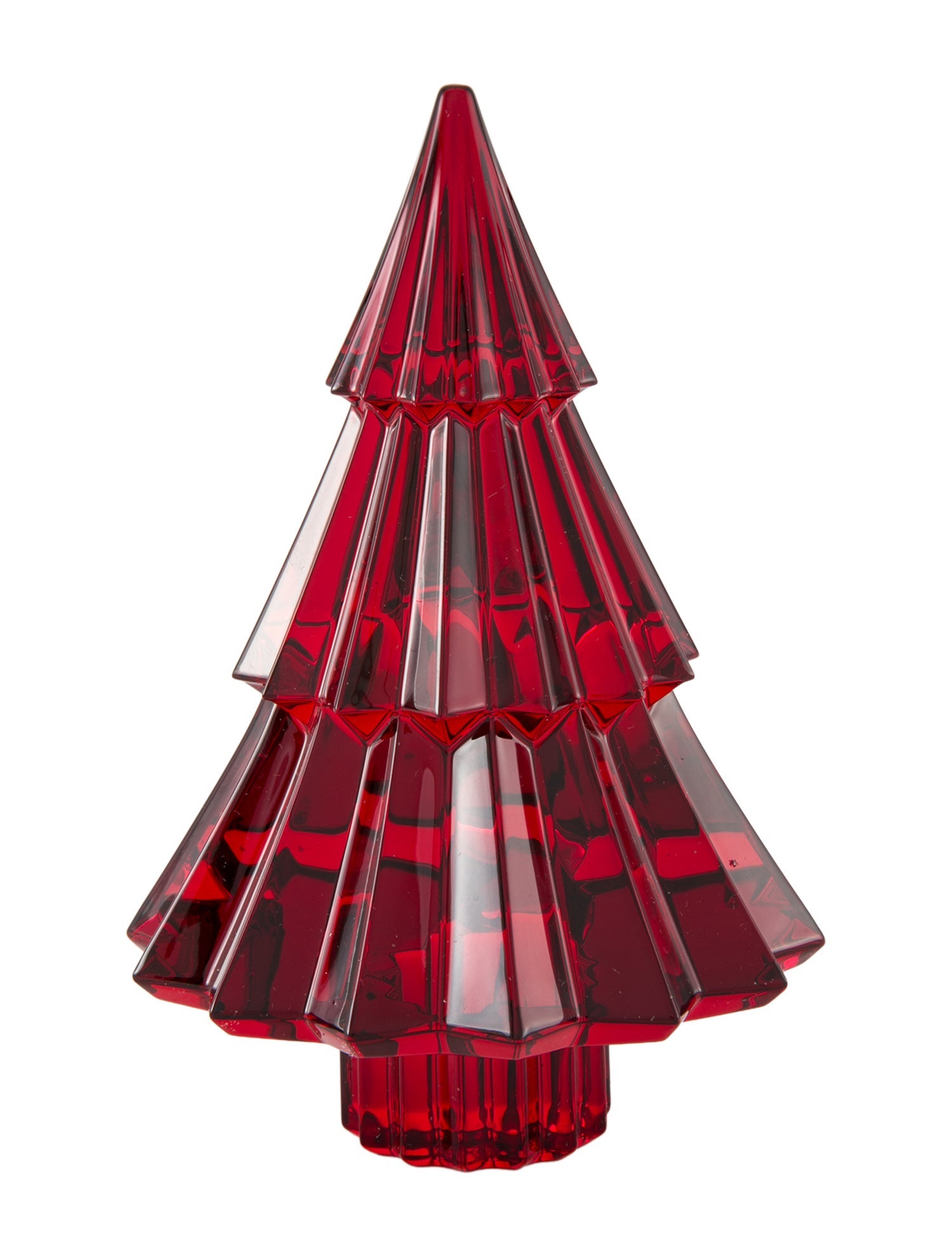 Baccarat Noel Miln Fir Crystal Figurine