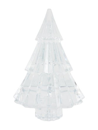 Baccarat Medium Noel Miln Fir Crystal Figurine