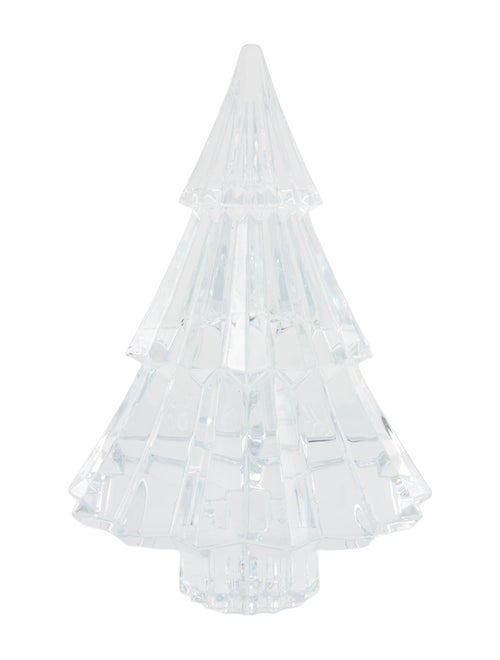 Baccarat Medium Noel Miln Fir Crystal Figurine