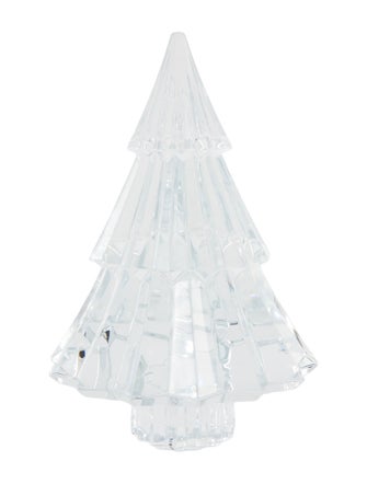 Baccarat Medium Noel Miln Fir Crystal Figurine