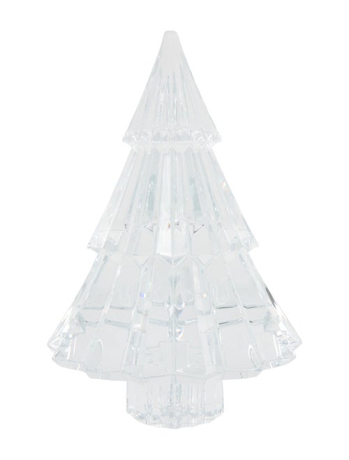 Baccarat Medium Noel Miln Fir Crystal Figurine
