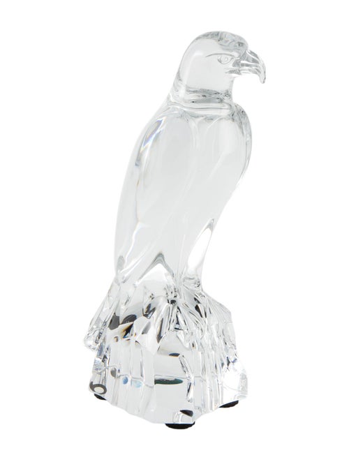 Baccarat Crystal Perched Eagle Figurine