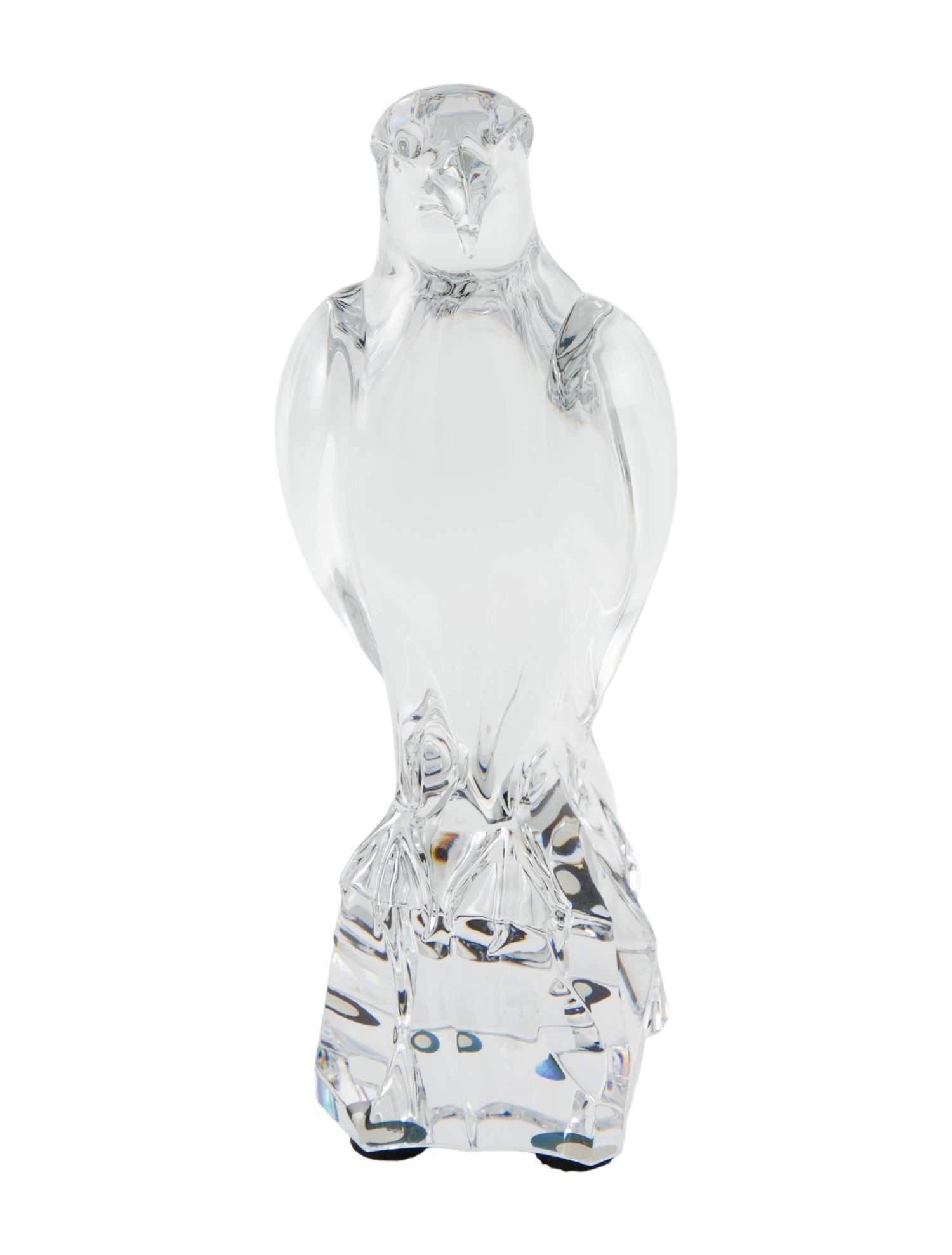 Baccarat Crystal Perched Eagle Figurine