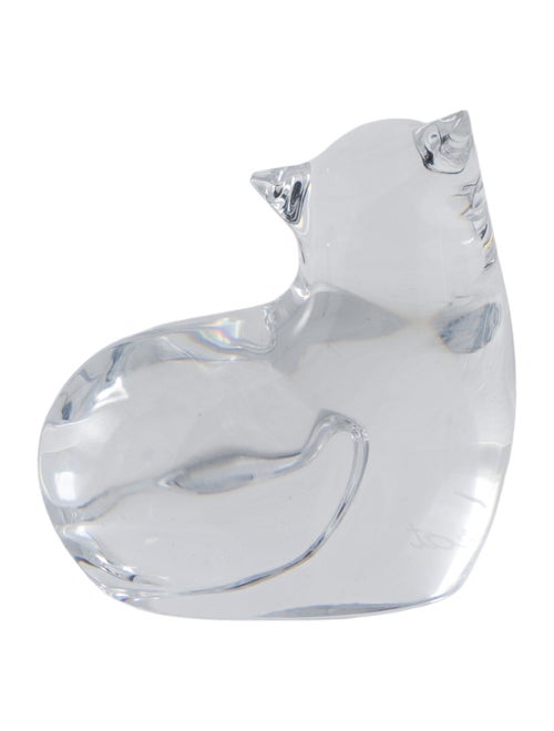 Baccarat Cat Figurine