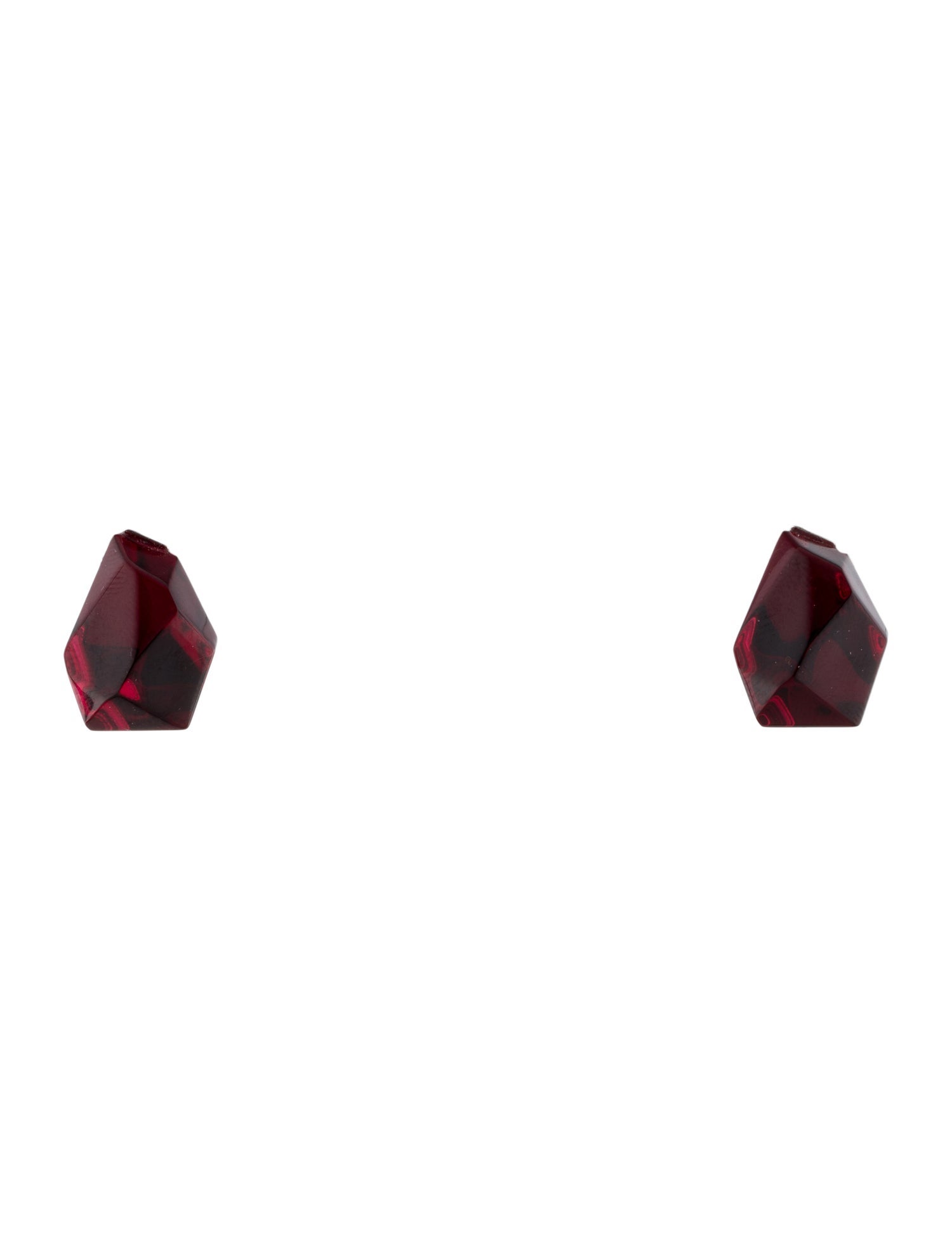 Baccarat Crystal Rock Stud Earrings
