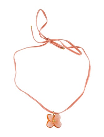 Baccarat 18K Crystal Hortensia Flower Pendant Necklace