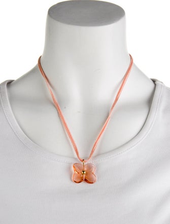 Baccarat 18K Crystal Hortensia Flower Pendant Necklace