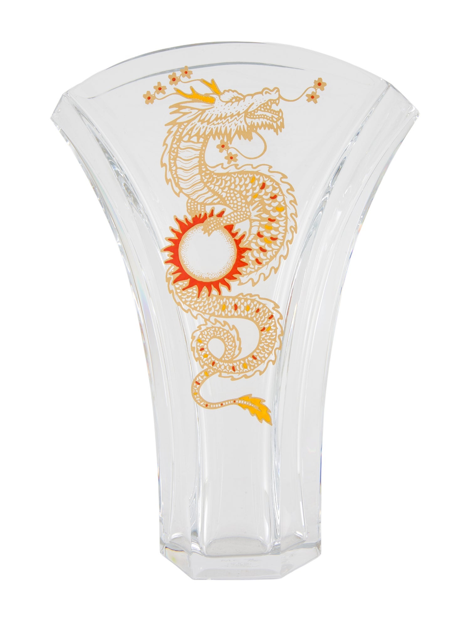 Baccarat Ginkgo Solar Dragon Vase