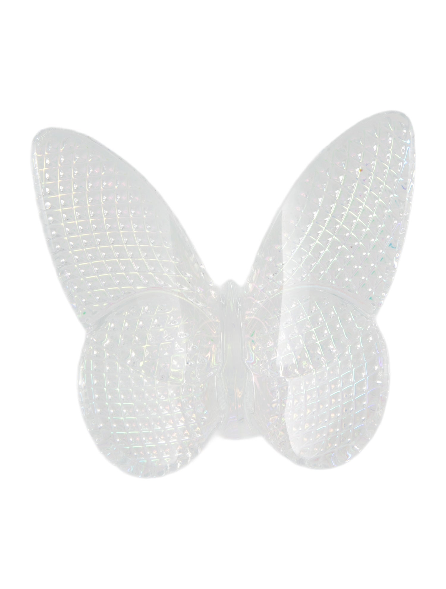 Baccarat Papillon Lucky Iridescent Butterfly Figurine