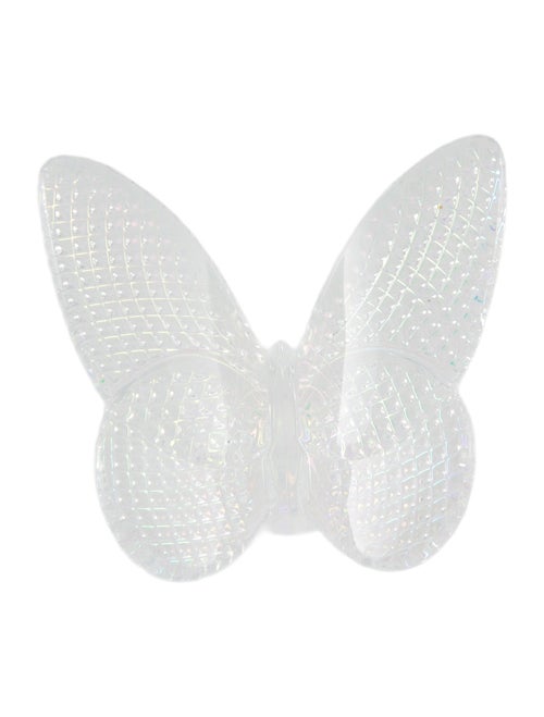 Baccarat Papillon Lucky Iridescent Butterfly Figurine