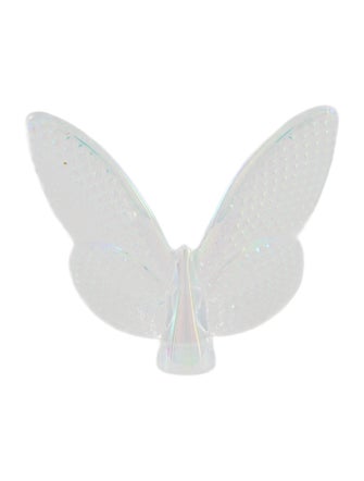 Baccarat Papillon Lucky Iridescent Butterfly Figurine