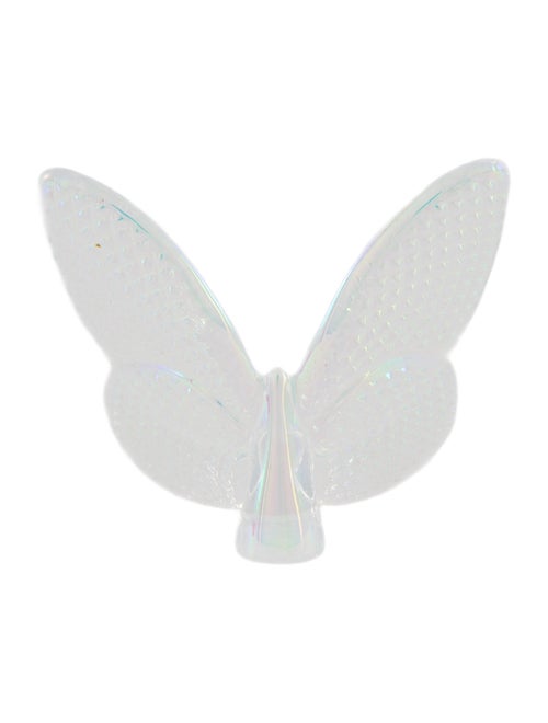 Baccarat Papillon Lucky Iridescent Butterfly Figurine