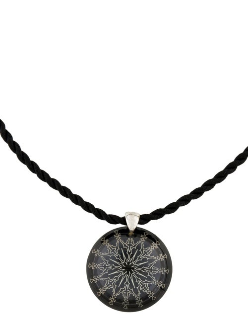 Baccarat Enamel Pendant Necklace