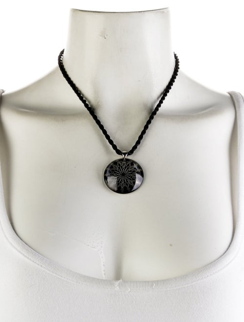 Baccarat Enamel Pendant Necklace