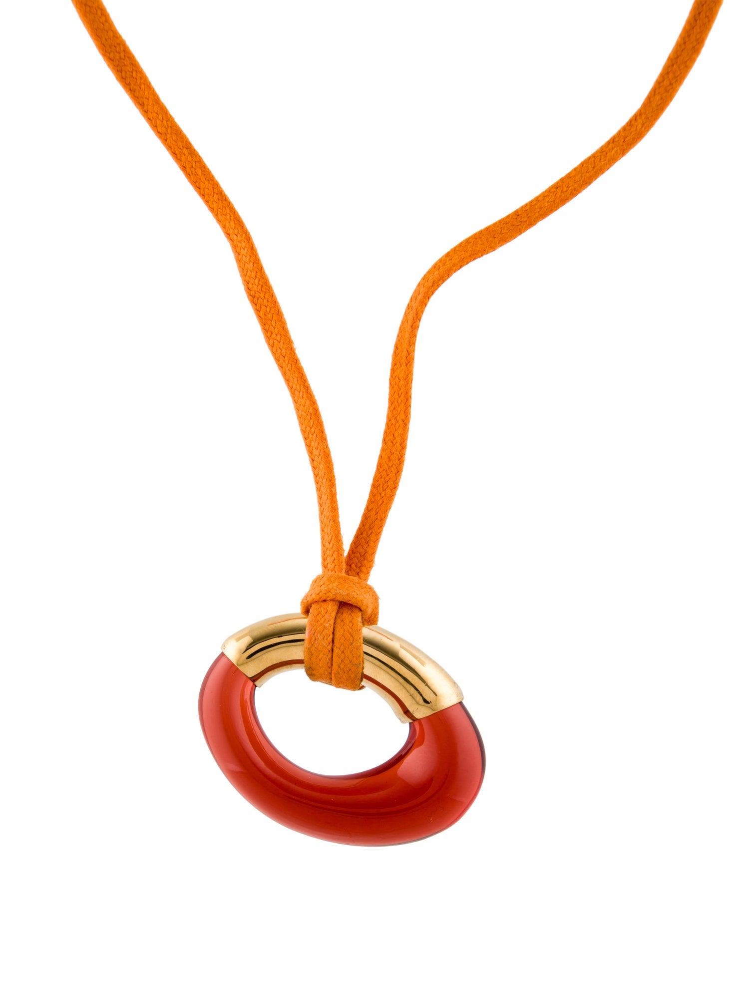 Baccarat Crystal & Cord Galea Pendant Necklace