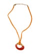 Baccarat Crystal & Cord Galea Pendant Necklace