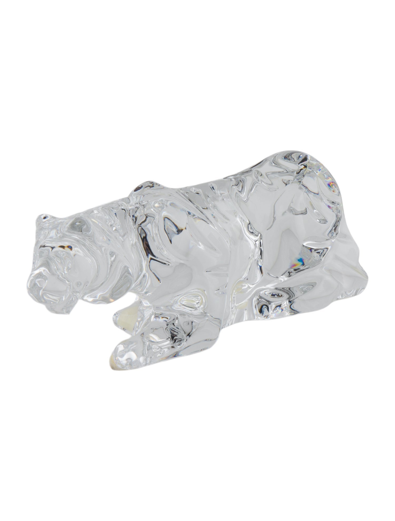Baccarat Crystal Tiger Figurine