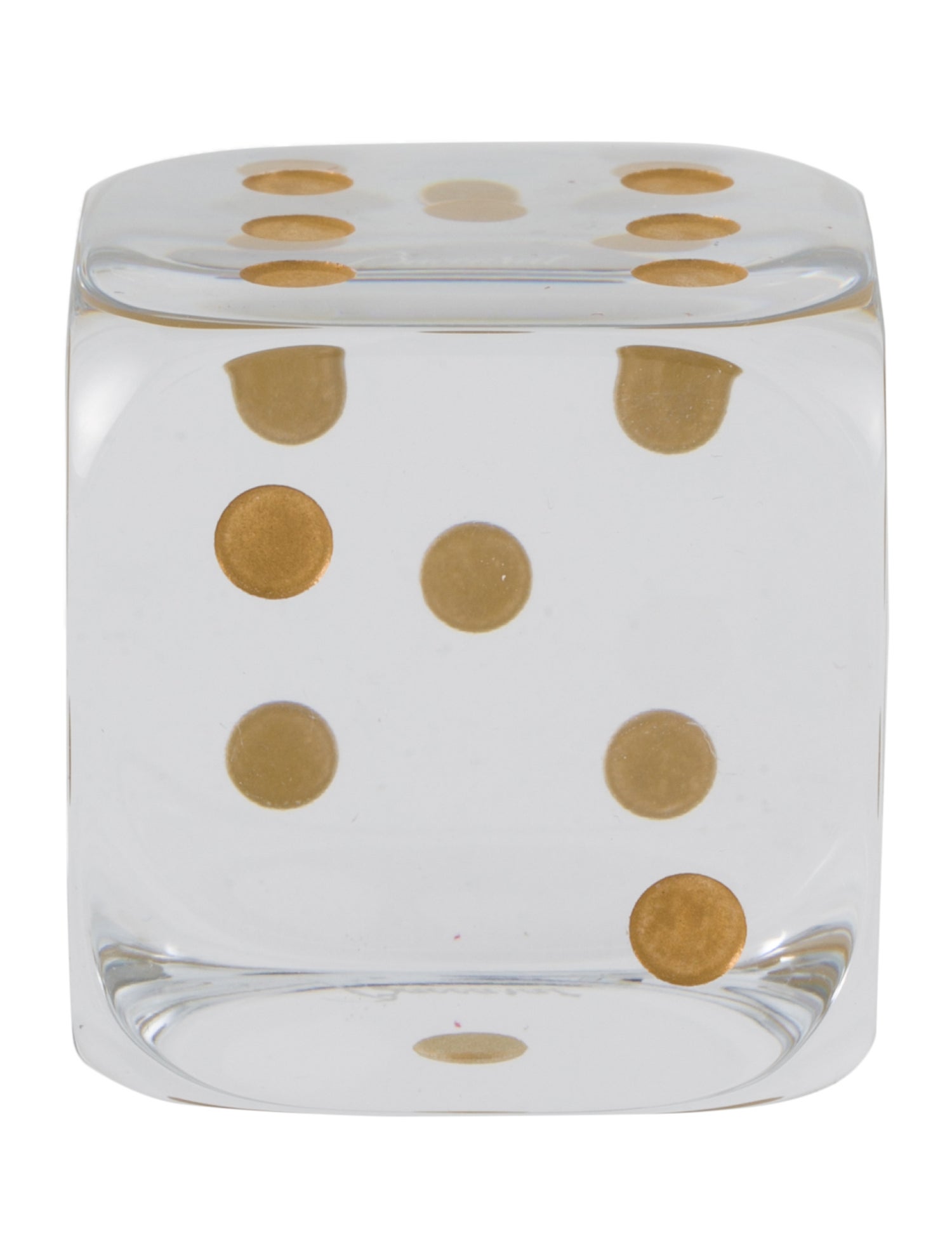 Baccarat Crystal Dice Figurine