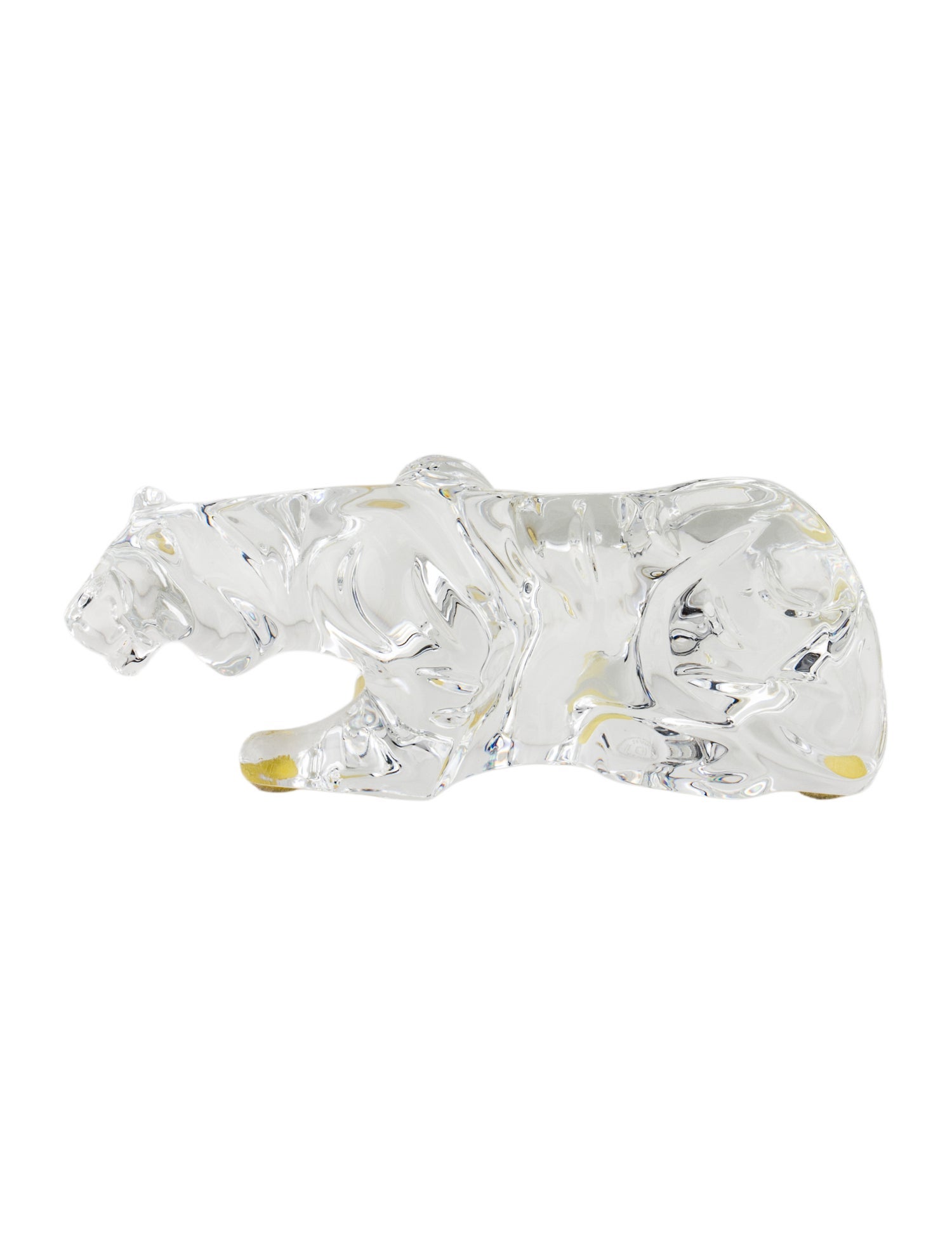 Baccarat Crouching Tiger Crystal Figurine