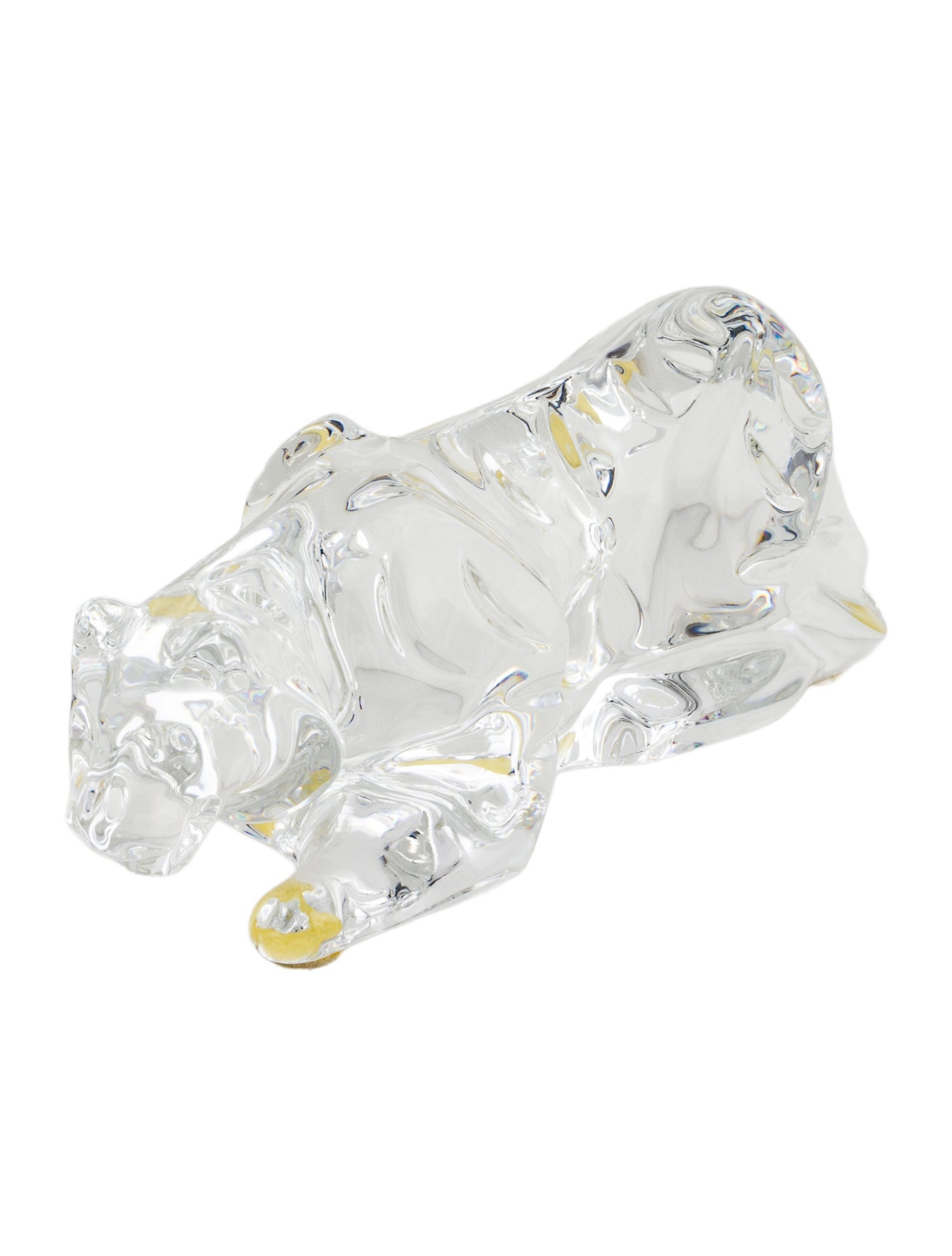 Baccarat Crouching Tiger Crystal Figurine