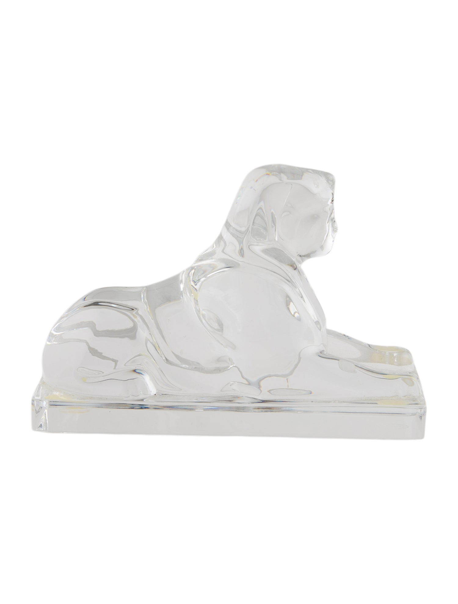 Baccarat Crystal Sphinx Figurine