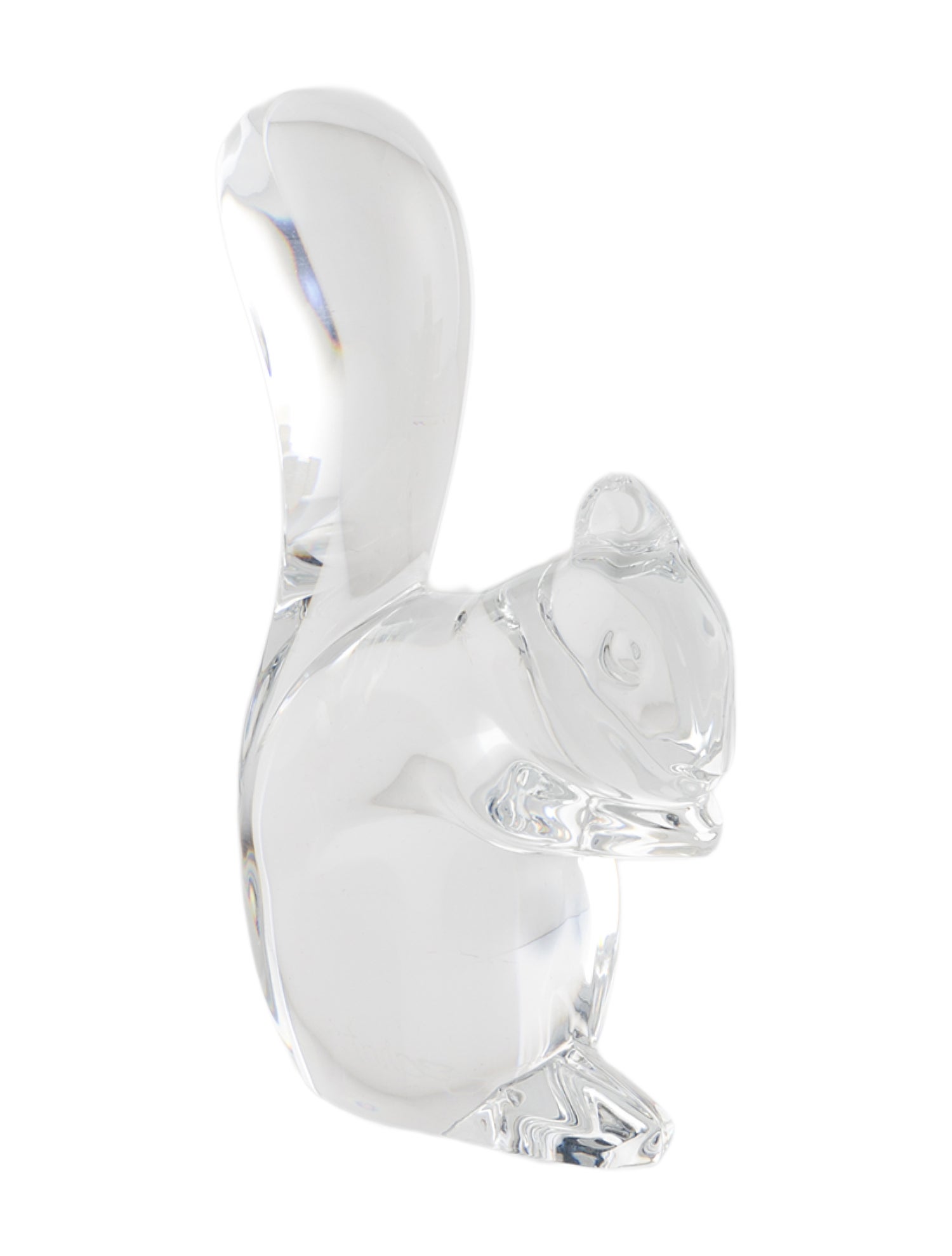 Baccarat France Crystal Art Glass Scultpture Figurine Squirrel