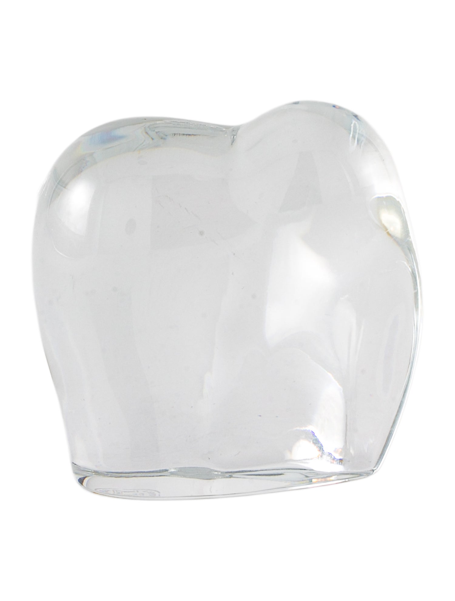 Baccarat Crystal Elephant Paperweight