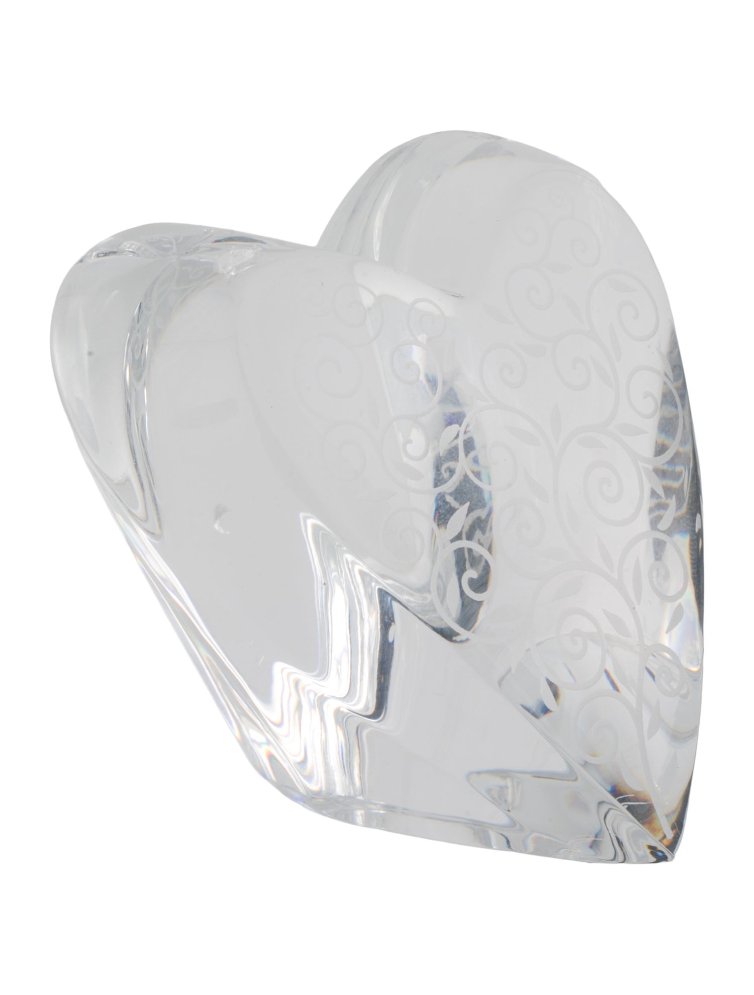 Baccarat Crystal Heart Paperweight