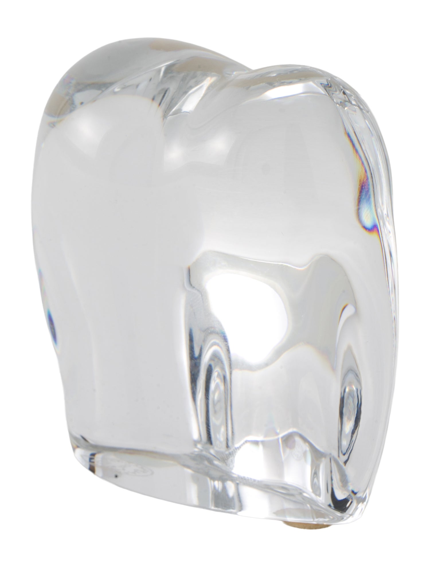 Baccarat Crystal Elephant Paperweight