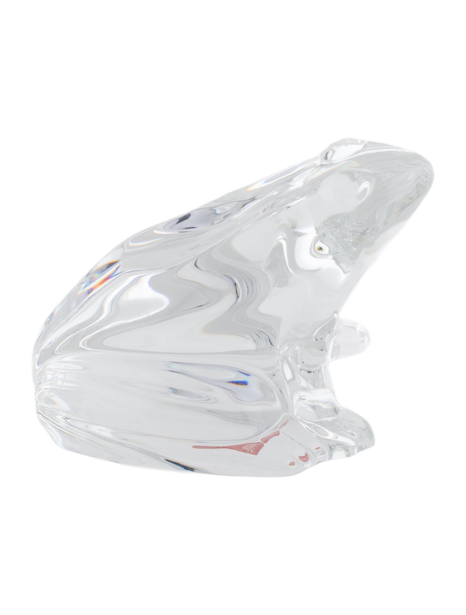 Baccarat Crystal Frog Sculpture