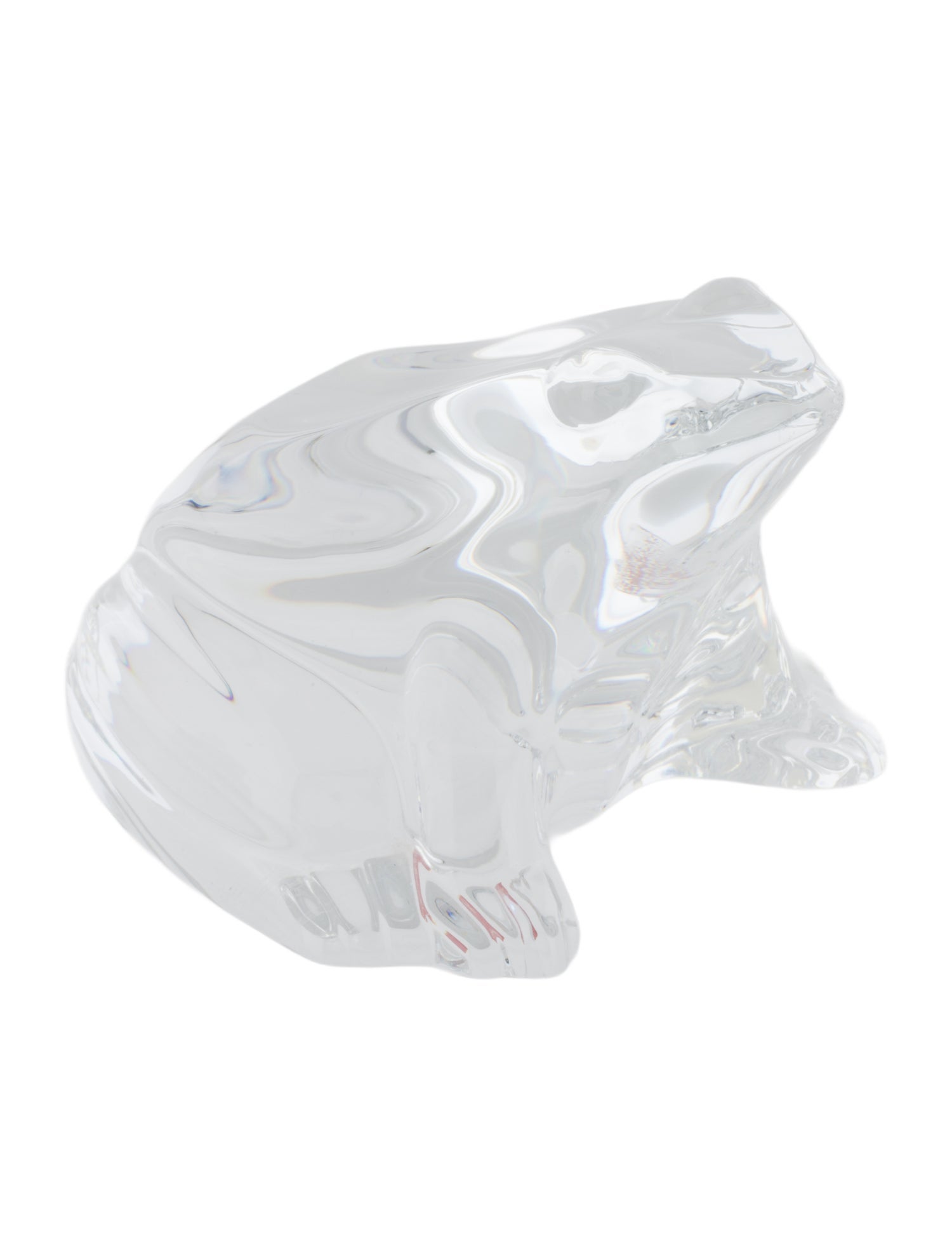 Baccarat Crystal Frog Sculpture