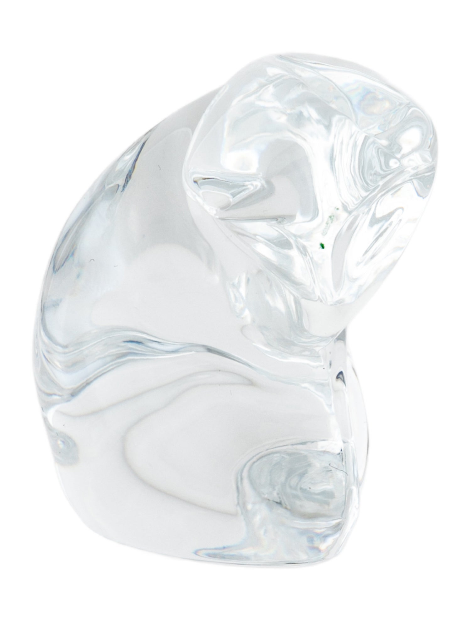 Baccarat Crystal Sitting Cat Figurine