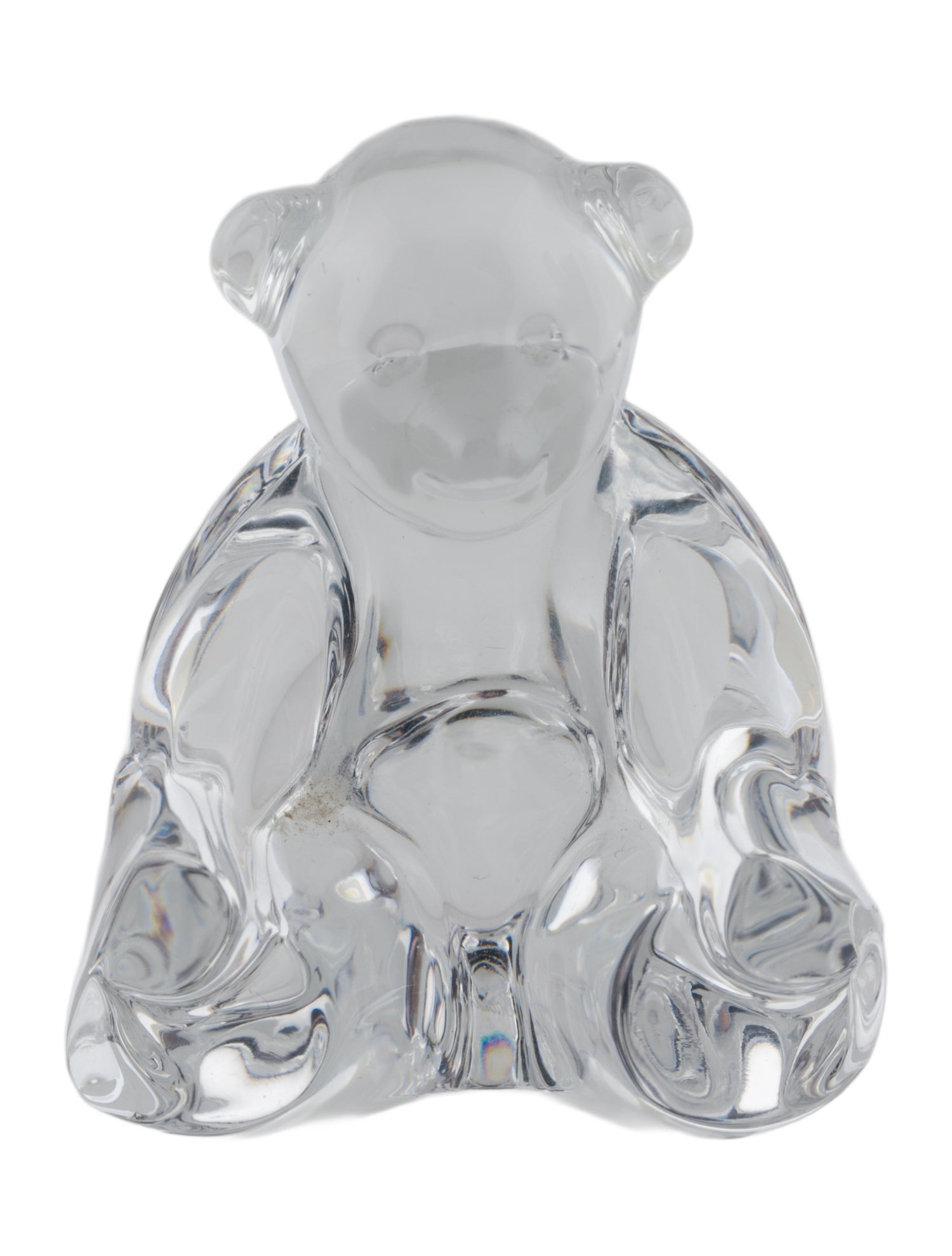 Baccarat Crystal Teddy Bear Figurine