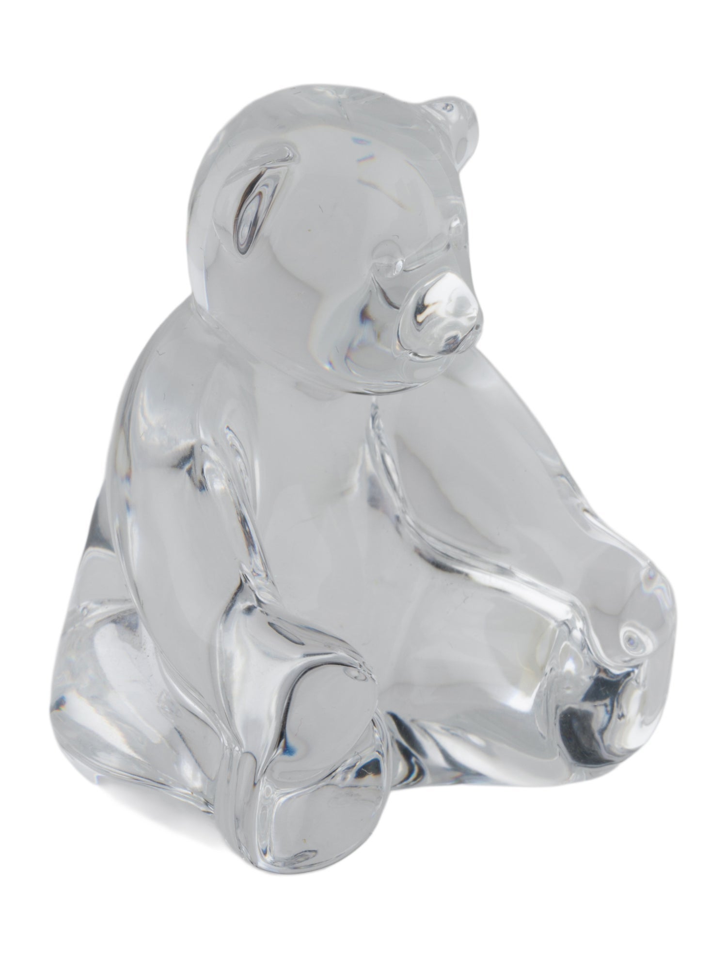 Baccarat Crystal Teddy Bear Figurine
