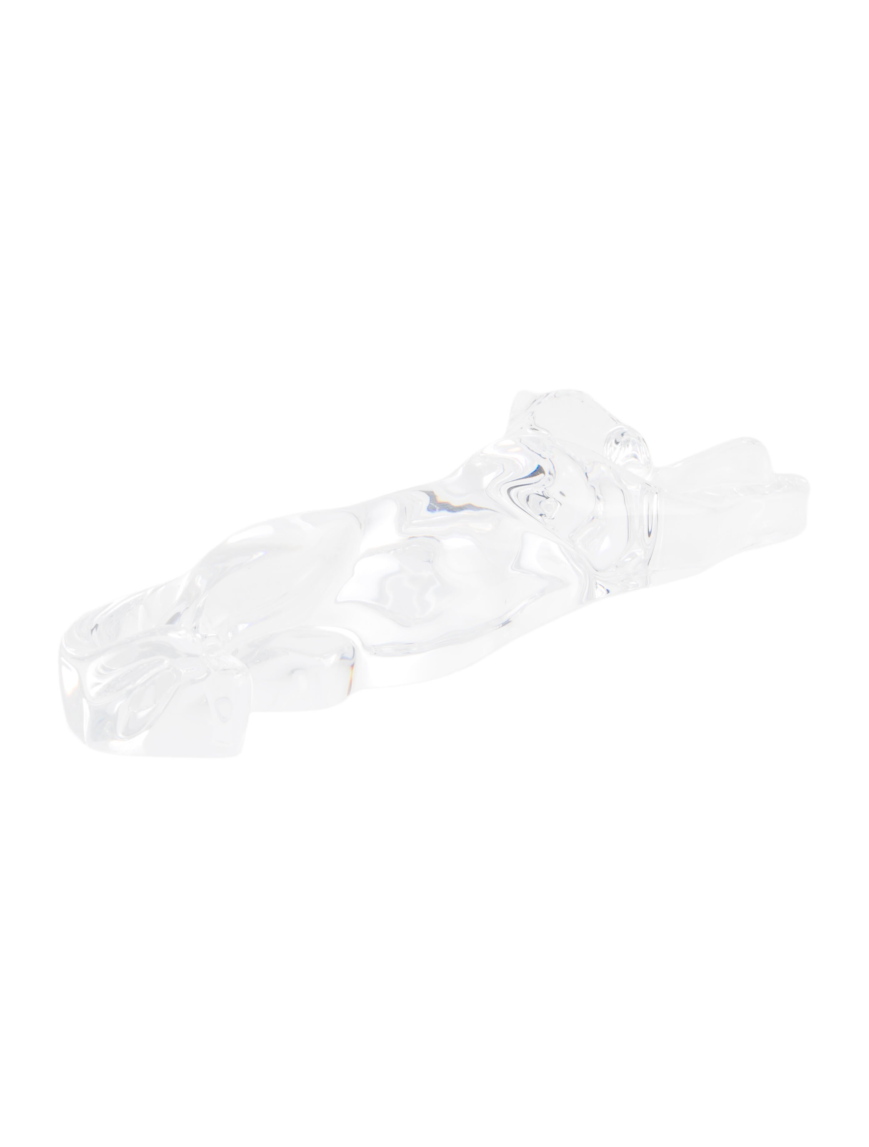 Baccarat Sleeping Cat Crystal Figurine