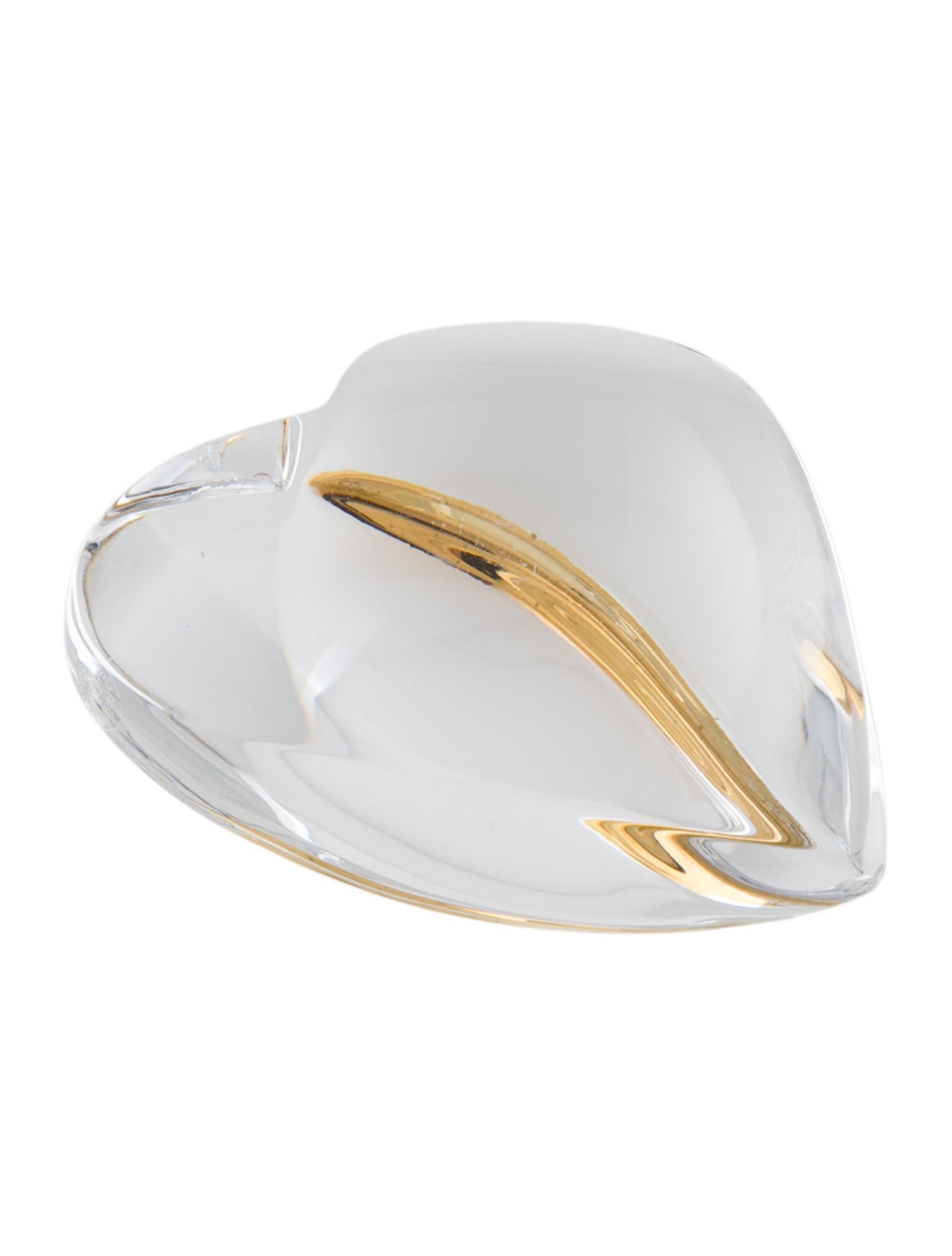 Baccarat Clear Crystal "Heart of Passion" Paper Weight