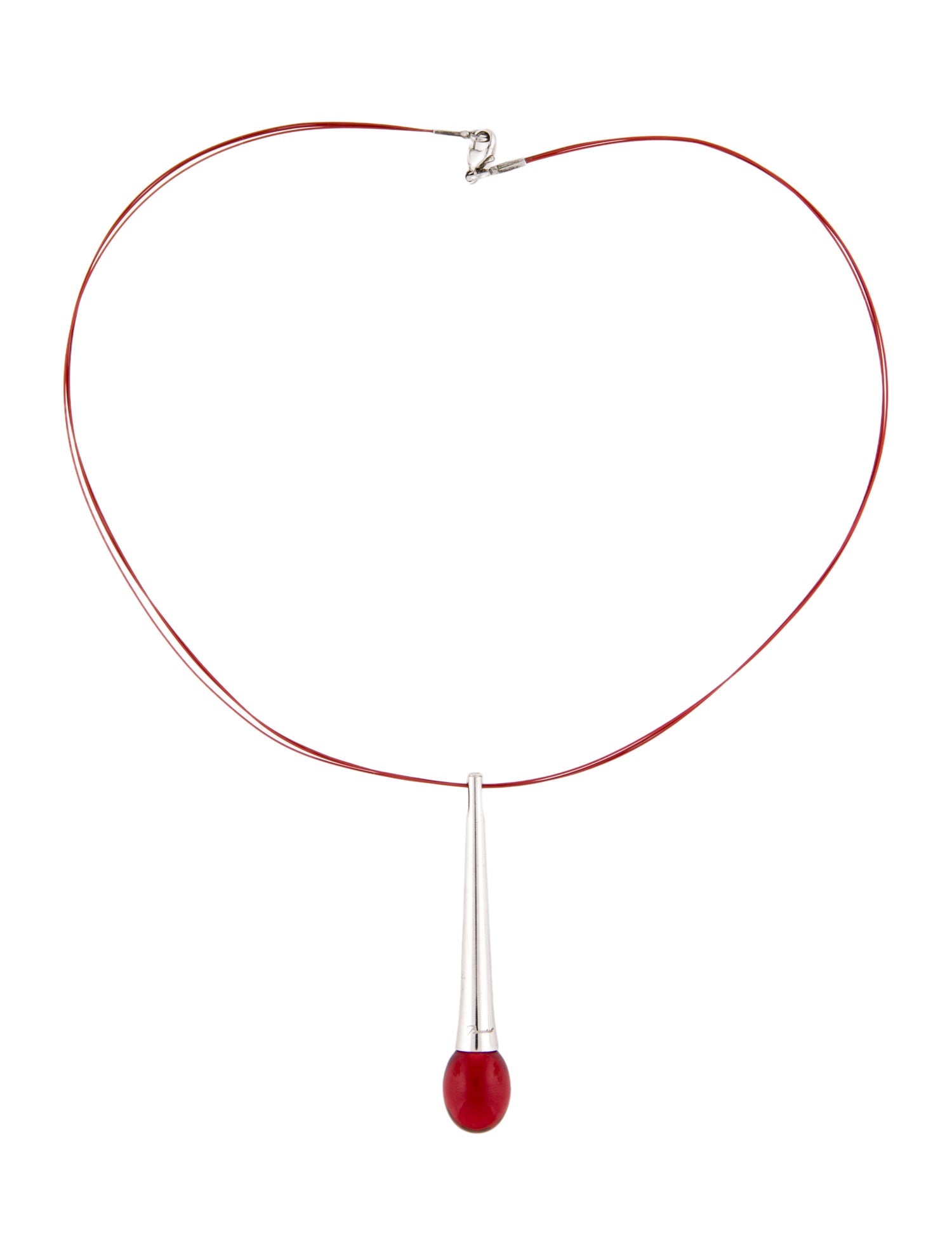 Baccarat Red Temptation Pendant Choker Necklace