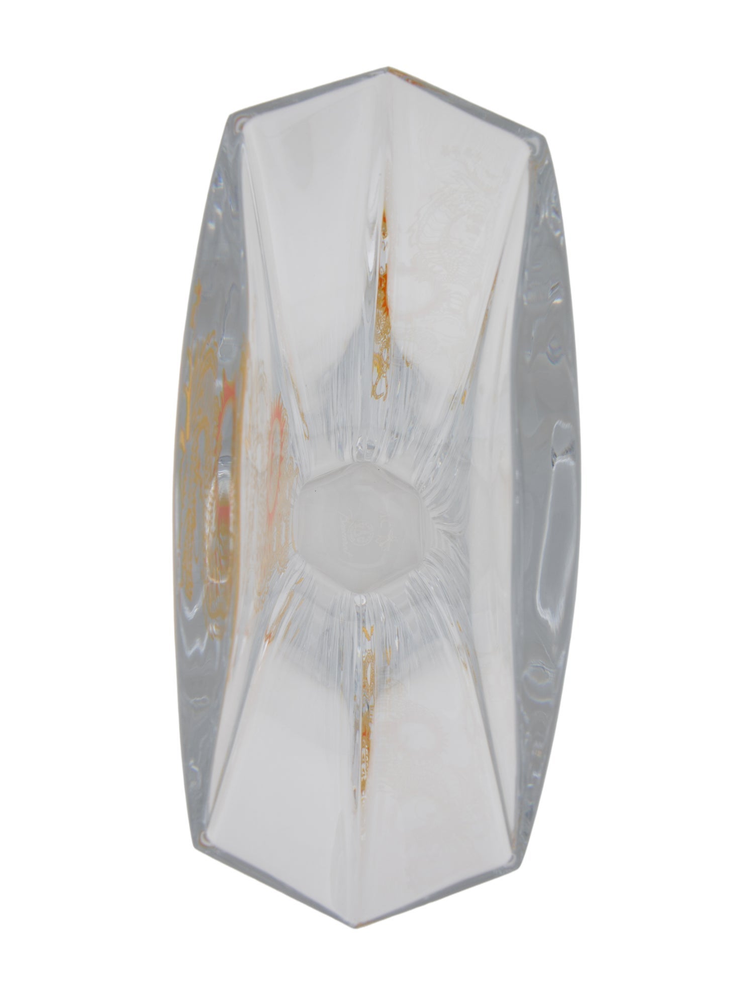 Baccarat Ginkgo Solar Dragon Vase w/ Tags