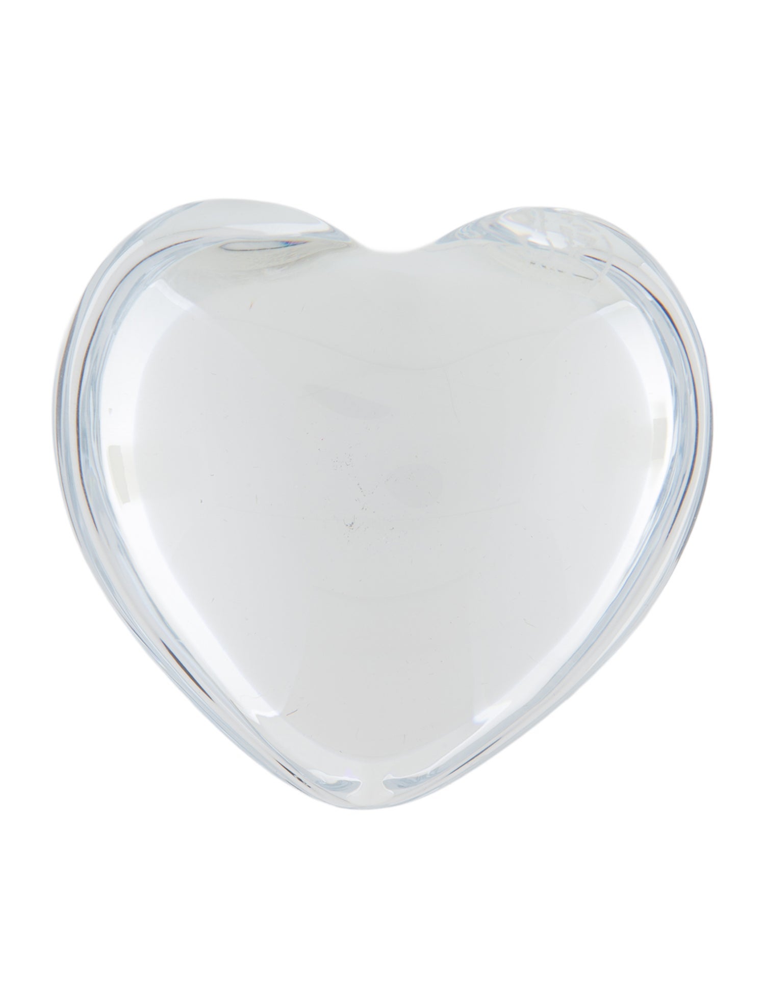 Baccarat Puffed Heart Crystal Paperweight